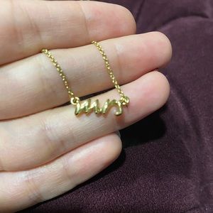 Kate Spade “mrs” gold necklace